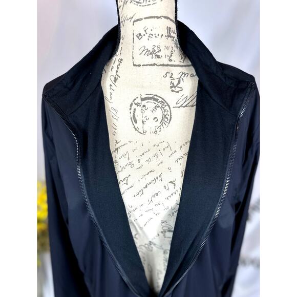 Piombo Regular High Neck Full Zip Fit Jacket Black XL - Picture 11 of 13